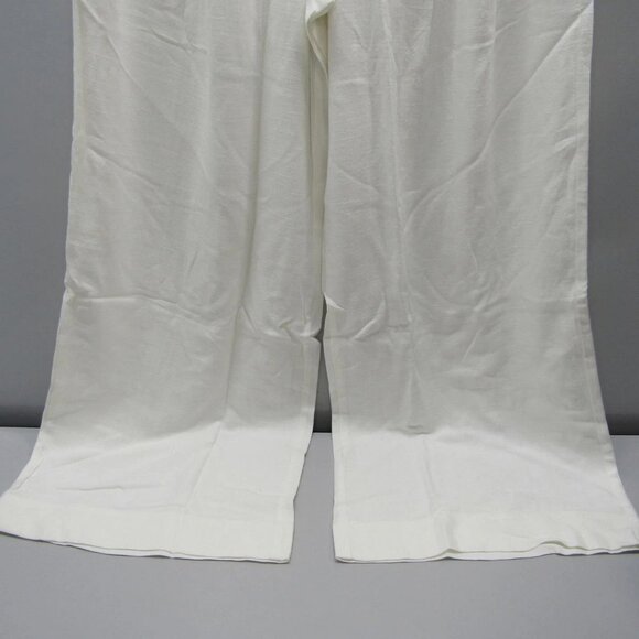 NEW THE NOLI SHOP Women’s Seychelles Relaxed Linen Pants White Size M - Picture 6 of 9